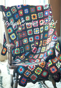 Handmade Crochet Blanket핸드메이드 빈티지 크로셰 블랭킷