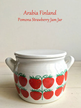 아라비아핀란드 포모나 딸기Arabia Finland PomonaStrawberry 스트로베리 손잡이 Jam Jar