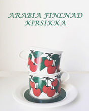 Arabia Finland Kirsikka아라비아핀란드 키르시카 컵세트