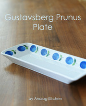 구스타브스베리 프루너스 사각 플레이트 Gustavsberg Prunus Plate