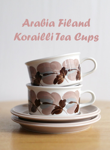 Arabia Finland Koralli아라비아핀란드 코랄리 티컵