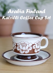 아라비아핀란드 카트릴리Arabia Finland Katrilli Coffee Cup Set [결함제품 세일]