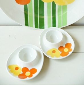Figgjo Flint Norway &#039;Annemarie&#039; Egg Bowls 안네마리 에그볼