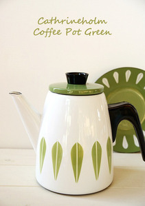 캐서린홀름CathrineHolm Coffee Pot화이트-그린 커피팟