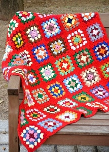 Vintage handmade Blanket핸드메이드 크로쉐 블랑켓