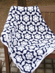 Handmade Blanket핸드메이드 눈꽃 패턴 블랭킷