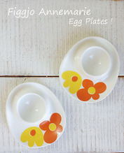 Figgjo Flint Norway &#039;Annemarie&#039; Egg Plates 안네마리 에그 플레이트
