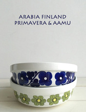 아라비아핀란드 프리마베라&amp;아뮤Arabia Finland Primavera &amp; Aamu Bowls
